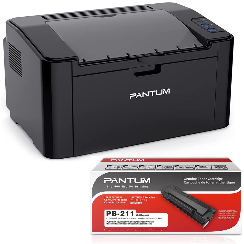 Pantum P2502W Printer PB-211 Toner, Monochrome Wireless Laser e with M –  Super Image Office